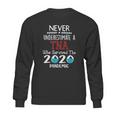 Never Underestimate Who Survived The Pandemic Tna Sweatshirt