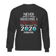 Never Underestimate Who Survived The Pandemic Xray Tech Sweatshirt