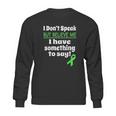 Verbal Awareness Cerebral Palsy Brain Damage Awareness Sweatshirt