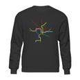 Washington Dc Metro Subway Map Shirt - Color Lines Sweatshirt