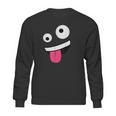 Wild Silly Crazy Eyes Zany Face Emojis Halloween Costume Sweatshirt