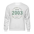 18 Years Old Bday Legend Since 2003 Vintage 18Th Birthday Sweatshirt