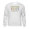 40Th Birthday Gift Retro Birthday Vintage 1981 Sweatshirt