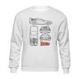 Back To The Future Delorean Blueprint Sweatshirt