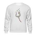 Baton Twirling Girl Silhouette Gift Twirler Gifts Sweatshirt