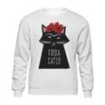 Funny Frida Kahlo Cat Art Sweatshirt