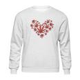 Heart Funny Valentines Day Cannabis 420 Pot Stoner Gift Sweatshirt