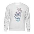 Illuminati Smoking Spliff Hand Stoner 420 Sweatshirt