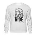 Life Is A Beautiful Ride Style Outline On An Offroad Ash Gray Made In Usa Sweatshirt