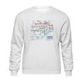 London Tourist Metro Underground Tube MapShirt British Sweatshirt