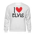 I Love Elvis Name Personalized Men Guy Bff Friend Heart Boys Sweatshirt