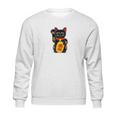 Magic Black Maneki Neko Money Beckoning Lucky Cat Sweatshirt