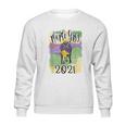 Mardi Gras Cozy Bernie Sanders Sitting Inauguration Funny Sweatshirt