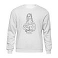 Mona Lisa One Line Drawing Sweatshirt