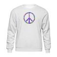 Peace Symbol In Easter Colors For Earth Day Jewel Tone Sweatshirt