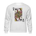 Queen Of Clubs Blackjack Playing Cards Sweatshirt