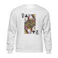 Queen Of Clubs Blackjack Playing Cards Sweatshirt