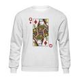 Queen Of Diamond Cards Poker Q Sweatshirt