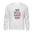 Queen Official We Will Rock You Pink Sweatshirt