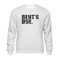 Rents Due Work Hard Bodybuilder Weightlifting Distressed Sweatshirt