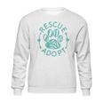 Rescue Adopt Animal Lover Love Cats Dogs Paw Print Sweatshirt