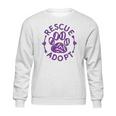 Rescue Adopt Animal Lover Love Cats Dogs Paws Print Lover Sweatshirt