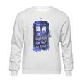 Ripple Junction Doctor Who Laugh Hard Run Fast Watercolor Tardis Junior Sweatshirt