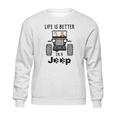 Shiba Inu Life Is Better In A Jeep Sweatshirt