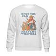 Smokey The Bear Only You Can Prevent Wild Fires Ringer Sweatshirt