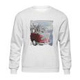 Volkswagen Santa And Reindeer Camper Van Sweatshirt