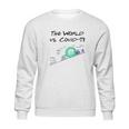 The World Vs Virus Fight Virus Cartoon Sweatshirt