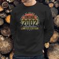 19 Years Old Vintage 2002 Limited Edition 19Th Birthday Gifts Sweatshirt Gifts for Him