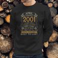 20Th Birthday 20 Years Old Retro Vintage April 2001 Ver2 Sweatshirt Gifts for Him