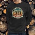 33Rd Birthday Vintage Tee Retro Legendary 1989 33 Years Old Sweatshirt Gifts for Him