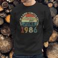 35 Years Old Birthday Awesome Since June 1986 35Th Birthday Sweatshirt Gifts for Him