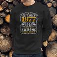 44 Years Old September 1977 Retro Awesome 44Th Birthday Sweatshirt Gifts for Him