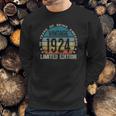 98 Years Old Gifts Vintage 1924 Limited Edition 98Th Birthday Sweatshirt Gifts for Him