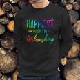 Airbrushing Happiest Funny Artist Gift Idea Cool Gift Graphic Design Printed Casual Daily Basic Sweatshirt Gifts for Him