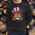 American Poop Emoji Funny 4Th Of July Independence Day Gift Sweatshirt Gifts for Him