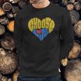 Anti- Bortion Choose Life Heart Sweatshirt Gifts for Him