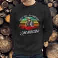 Anti Communism Capitalism Antisocialist Bear Sweatshirt Gifts for Him