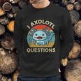 I Axolotl Questions Shirt Kids Blue Salamander Plush Axolotl Sweatshirt Gifts for Him