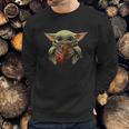 Baby Yoda Hugging Violin Sweatshirt Gifts for Him