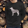 Belgian Malinois Dog Silhouette Sweatshirt Gifts for Him