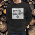 Birthplace Earth Race Human Freedom Love Peace Sweatshirt Gifts for Him