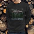 Black Hawk Helicopter Military Armed Forces Novelty Sweatshirt Gifts for Him