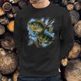 Bluegill Illustration Fishing Sweatshirt Gifts for Him