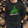 Brap Braap 2Stroke Send It Motocross Dirt Bike Green Et3 Sweatshirt Gifts for Him