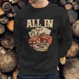 All In Card Game Playing Cards Poker Player Gambling Casino Graphic Design Printed Casual Daily Basic Sweatshirt Gifts for Him