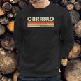 Carrillo Surname Funny Retro Vintage 80S Birthday Reunion Sweatshirt Gifts for Him